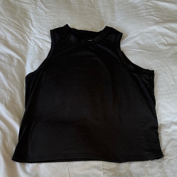 Quince Flowknit Breeze High Neck Tank Top - Picture 1 of 2